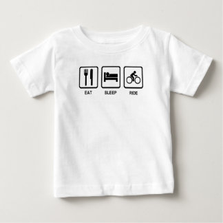 Eat Sleep Ride Mens Black Cycle mountain bike Baby T-Shirt