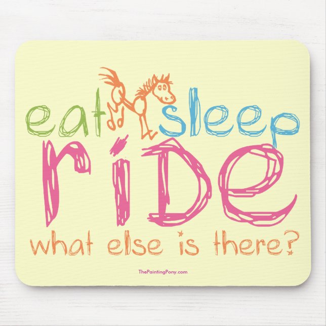 Eat Sleep Ride Mouse Mat (Front)