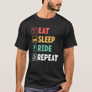 Eat Sleep Ride Repeat   Air Adventure Ballooning F T-Shirt