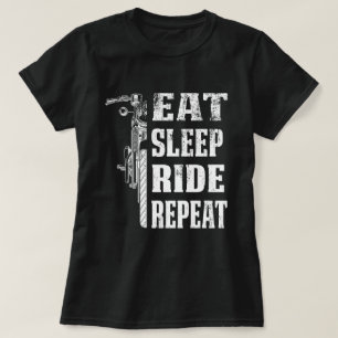 Eat Sleep Ride Repeat Motorcyle Riding Funny Gift T-Shirt
