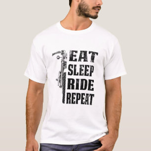 Eat Sleep Ride Repeat  Motorcyle Riding Funny Gift T-Shirt
