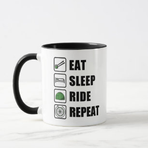 Eat Sleep Ride Repeat Save Z City Fight Monsters Mug