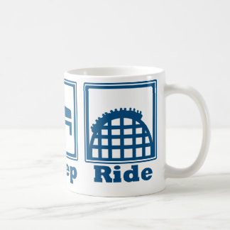 Eat, Sleep, & Ride (Roller Coasters) - Blue Coffee Mug