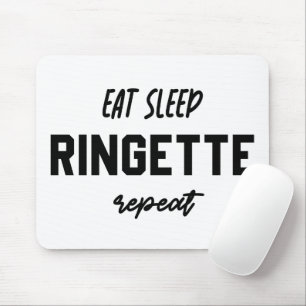 Eat Sleep Ringette Repeat Ringette Player Gifts Mouse Mat
