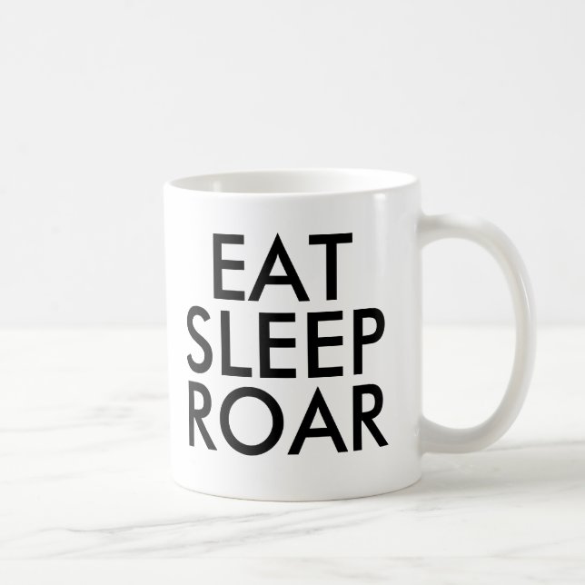 Eat Sleep Roar Dinosaur mug | Cute Saying Kids Mug (Right)