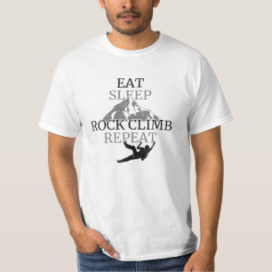 Eat Sleep Rock Climb Repeat T-Shirt