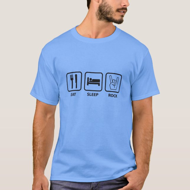 Eat Sleep Rock T-Shirt (Front)