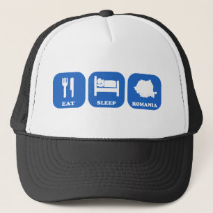 Eat Sleep Romania Trucker Hat