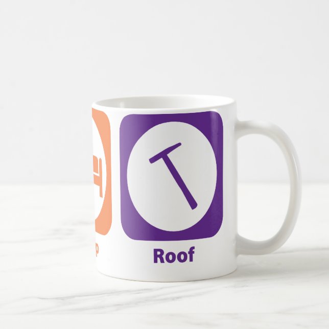 Eat Sleep Roof Coffee Mug (Right)