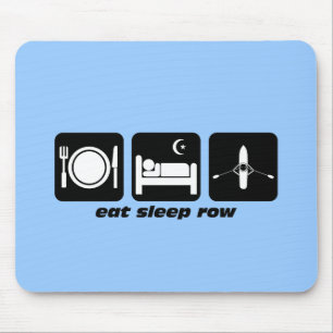 eat sleep row mouse mat