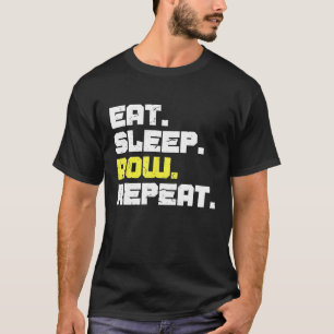 Eat Sleep Row Repeat Rowing Rower Crew Funny Gift T-Shirt