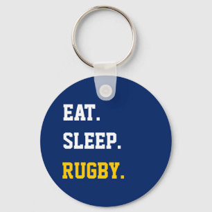 Eat Sleep Rugby Key Ring