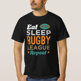 Eat Sleep Rugby League Repeat - Rugby Gift Ideas T-Shirt