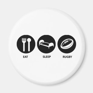 Eat Sleep Rugby Magnet