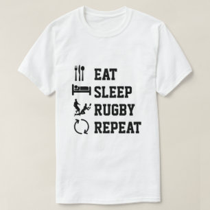 Eat Sleep Rugby Repeat Sport T-Shirt