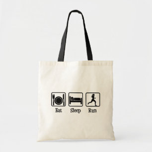 Eat Sleep Run Motivational Runner Tote Bag