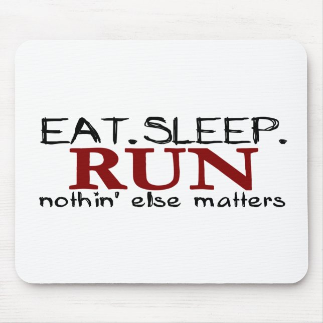 Eat Sleep Run Mouse Mat (Front)