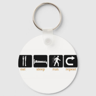 Eat Sleep Run Repeat Key Ring