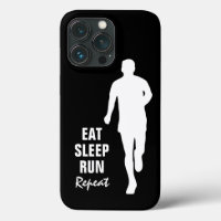 Eat Sleep Run Repeat runner silhouette