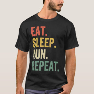Eat Sleep Run Repeat Runner Vintage Running T-Shirt
