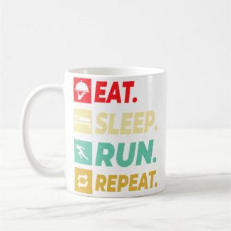 Eat Sleep Run Repeat Running Runner For Boys Coffee Mug