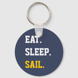Eat Sleep Sail Key Ring