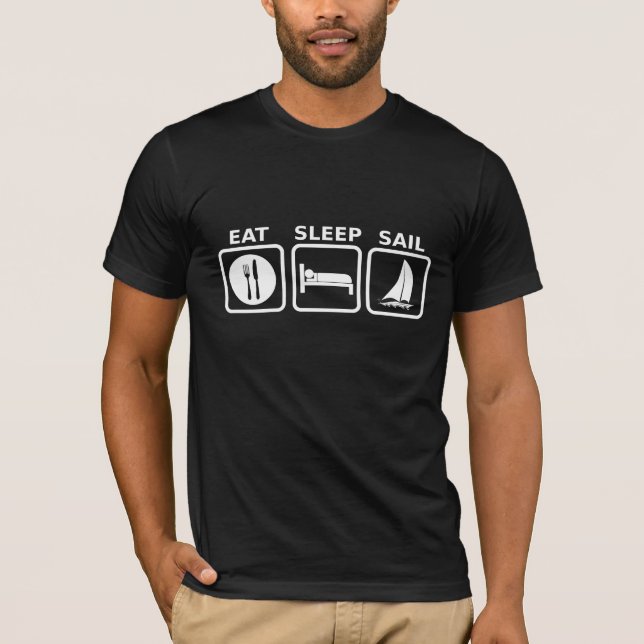 Eat Sleep Sail T-Shirt (Front)