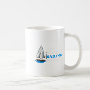 Eat Sleep Sailing Repeat Nautical Boating Humour Q Coffee Mug