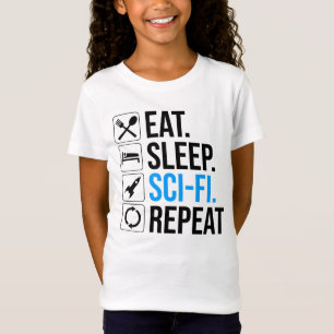 Eat Sleep Sci-Fi Repeat T-Shirt
