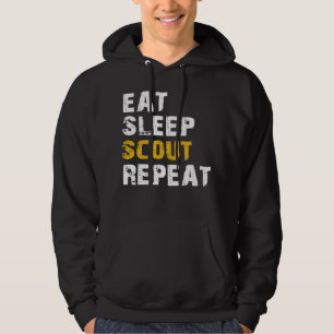 eat sleep scout hoodie