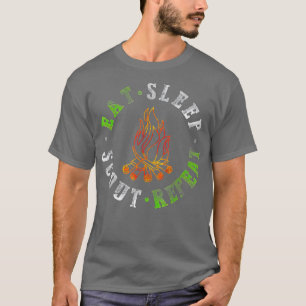 Eat Sleep Scout Repeat Camping Scouting Lover T-Shirt