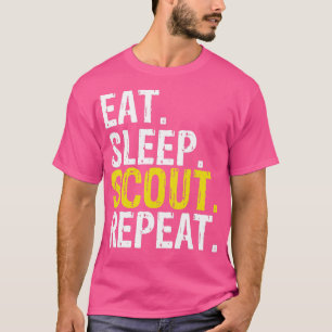 Eat Sleep Scout Repeat Gift Camping Backpacking  T-Shirt