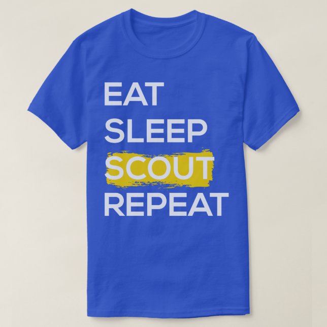 Eat Sleep Scout Repeat II T-Shirt (Design Front)