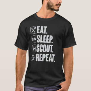 Eat Sleep Scout Repeat  Scouting T-Shirt