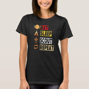 Eat Sleep Scout Repeat Unique Scouting For Men Wo T-Shirt