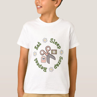 Eat Sleep Scrap Repeat Kids Sweatshirt T-Shirt