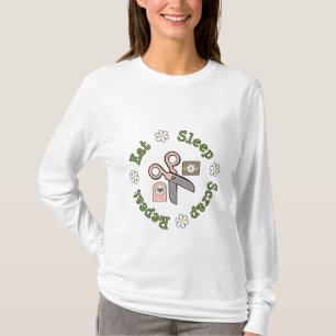 Eat Sleep Scrap Repeat Long Sleeve T-shirt