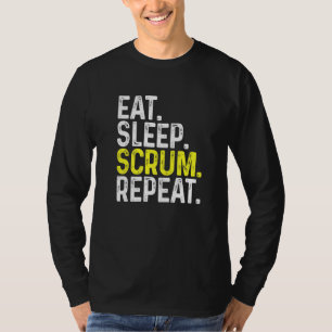 Eat Sleep Scrum Repeat  Rugby Player T-Shirt
