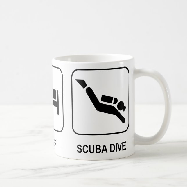Eat Sleep Scuba Dive Coffee Mug (Right)
