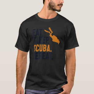 Eat Sleep Scuba Repeat Underwater Technical Scuba T-Shirt