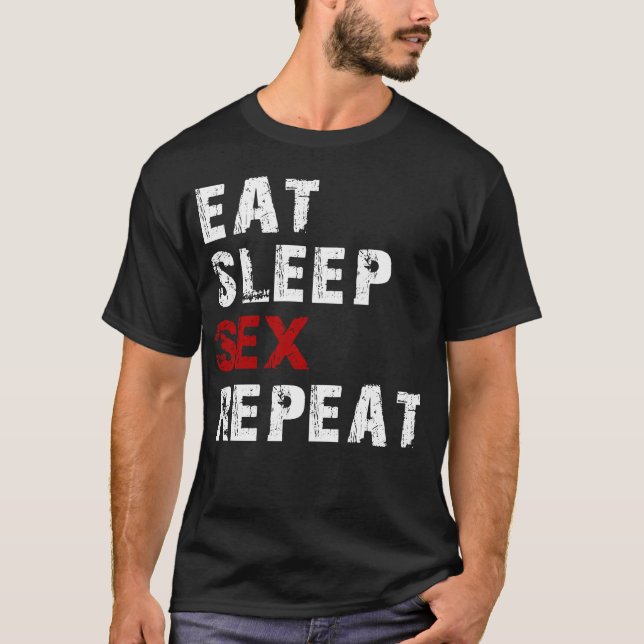 eat sleep se x T-Shirt (Front)