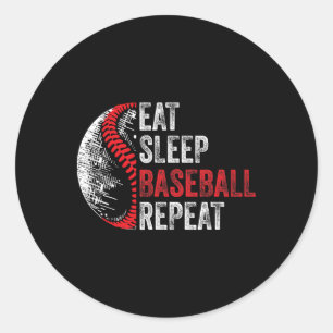 Eat Sleep Sell Repeat Funny Sell Player 2 Classic Round Sticker