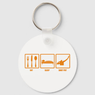 Eat Sleep Shot Put Key Ring