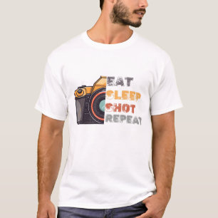Eat sleep shot repeat vintage T-Shirt