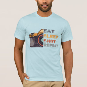 Eat sleep shot repeat vintage T-Shirt