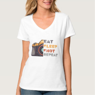 Eat sleep shot repeat vintage T-Shirt