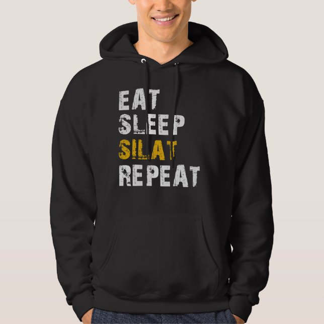 eat sleep Silat Hoodie (Front)