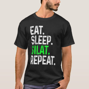 Eat Sleep Silat Repeat Martial Arts Combat T-Shirt