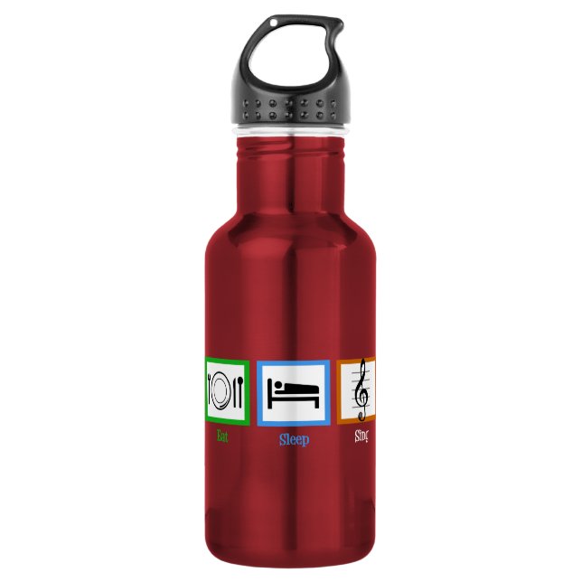Eat Sleep Sing 532 Ml Water Bottle (Front)