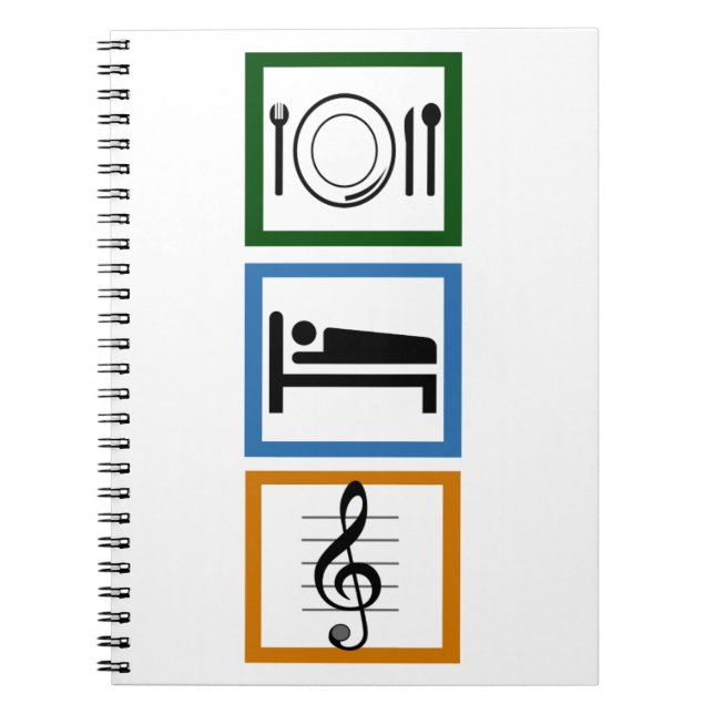 Eat Sleep Sing Notebook (Front)